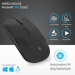 Prodot 5-in-1 Wired Combo Pack | Wired Keyboard + Palm Optical Mouse + 4 in1 Port USB Hub + USB Type-A to Type-C Converter + Anti-Slip Mouse Pad | for Laptop/Desktop Accessories - Image 3