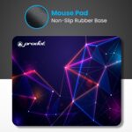 Prodot 5-in-1 Wired Combo Pack | Wired Keyboard + Palm Optical Mouse + 4 in1 Port USB Hub + USB Type-A to Type-C Converter + Anti-Slip Mouse Pad | for Laptop/Desktop Accessories - Image 4