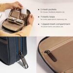 Scarters Tech Kit | Gadget Organizer Bag | Everlast Nylon | Travel Case for Cables, Chargers, Power Banks | Portable Storage for Gadgets, Hard Drives | Blue - Image 6