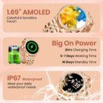 PunnkFunnk Genquella Smartwatch for Women with Bluetooth Calling, 1.69" HD Touchscreen, Heart Rate SpO2 Sleep Tracker, 100+ Sports Modes, IP67 Fitness Watch for Android iPhone(Rose Gold) - Image 3
