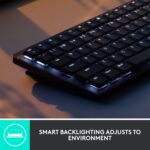Logitech MX Mechanical Mini Wireless Illuminated Keyboard with Free Adobe Subscription, Linear Switches, Backlit, Bluetooth, USB-C - Image 4