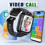 GameSir Musk 5G/4G Kids Smart Watch with GPS Tracker, SIM Calling, Face Unlock, Video Calls, SOS Alerts, IP67 Waterproof, 800mAh Battery, Voice Chat, Live Location(Black) - Image 3