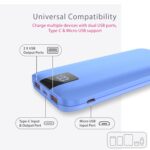 Beetel Volte Series PB10 10000mAh Power Bank 22.5W Fast Charging | Triple Output QC3.0, PD3.0 & PPS | Pass Through Charging | Designed for Apple iPhone, Samsung, OnePlus and All Smartphones | Blue - Image 4