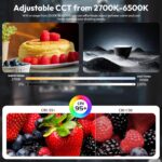 Ulanzi UA20 20W Bi-Color Inflatable Tube Light, Portable Handheld Magnetic 2700K to 6500K CRI 95+ Air Video Streaming Light 1/4" Mount Photography Lighting Stick - Image 4