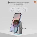 Qi2 Magnetic Wireless 3-in-1Charging Station| Full Touch 180° Rotating Fast Charger for Apple, Iwatch & Airpods| Magsafe Charger with 15W Charger (30W PD Fast Charger Included) - Image 3