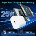 Samsung 25W PD Type-C Superfast Charger Adapter Compatible with Galaxy M07|M17|M36|M06|M05|M16| M35|A55|A56|A35|A16|A36|S24Fe|F06|F16|F36|F56|Z Flip7|S25(Edge,Plus,Fe) Tab|25Watt USB C Fast Charging - Image 3