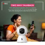 Beetel 3MP Full HD Smart Wi-Fi CCTV Home Security Camera|360° with Pan Tilt|View & 2-Way Talk|Motion Alert|Night Vision|Smart Tracking|SD Card (Upto 256 GB), Alexa & Google Support|CC3 - Image 3