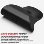 Lapster Gel Mouse pad with Wrist Rest, Gaming Mouse Pad with Lycra Cloth Nonslip for Laptop, Computer, Home & Office (Black) - Image 5
