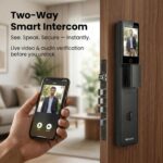 Golens X94 Premium Smart Door Lock | 8-Way Unlock with 3D Face ID, Fingerprint, PIN, RFID, App, RF Remote, Mechanical Key & Voice Intercom | Luxury Heavy-Body Digital Door Lock for Main Door - Image 4