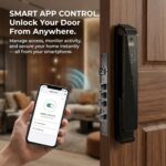 Golens X94 Premium Smart Door Lock | 8-Way Unlock with 3D Face ID, Fingerprint, PIN, RFID, App, RF Remote, Mechanical Key & Voice Intercom | Luxury Heavy-Body Digital Door Lock for Main Door - Image 6