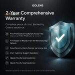 Golens X94 Premium Smart Door Lock | 8-Way Unlock with 3D Face ID, Fingerprint, PIN, RFID, App, RF Remote, Mechanical Key & Voice Intercom | Luxury Heavy-Body Digital Door Lock for Main Door - Image 8