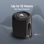 Boat Stone 350 Bluetooth Speaker with 10W RMS Stereo Sound, IPX7 Water Resistance, TWS Feature, Up to 12H Total Playtime, Multi-Compatibility Modes(Black) - Image 4