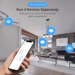 Ledgebit 4CH Pro R3 Wi-Fi Smart Switch – 4-Gang DIN Rail Controller, Self-Locking/Interlock/Inching Modes, RF/APP/Voice/LAN Control, Compatible with Alexa, Google Home, eWeLink App - Image 4