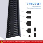 WUDIQ PS5 Console Silicone Plugs Protector Antidust Cover Dust Plug for PS5 9Pcs Dust Cover Kit for PS5-PS5 Slim Console Dustproof Playstation 5 Disk-Digital Console Slim PS5 Accessories - Image 3