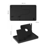 eo Desk Organizer for Office Table – Multifunctional Pen Stand, Phone Holder, Watch Stand – Stylish Stationery Organiser for Study, Office, Corporate Gifting, Employee Gifts (Flappy Black) - Image 7