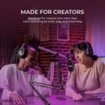 Digitek DM-501 USB Podcast & Gaming Condenser Microphone Kit with Arm & Pop Filter, High Sensitivity, Noise Cancellation, Vol Adjustment & Mute, Use with PS4, PS5,PC & Smartphone for Live Streaming - Image 4