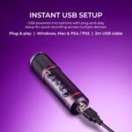 Digitek DM-501 USB Podcast & Gaming Condenser Microphone Kit with Arm & Pop Filter, High Sensitivity, Noise Cancellation, Vol Adjustment & Mute, Use with PS4, PS5,PC & Smartphone for Live Streaming - Image 5