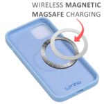 SPRIG Compatible with iPhone 14 Plus Premium SilkMag (Magnetic) Back Cover Drop Tested Shock Proof Mobile Case for Men, Women, Boys and Girls with Camera Protection (Light Blue) - Image 4