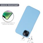 SPRIG Compatible with iPhone 14 Plus Premium SilkMag (Magnetic) Back Cover Drop Tested Shock Proof Mobile Case for Men, Women, Boys and Girls with Camera Protection (Light Blue) - Image 6