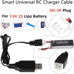 Smart Universal RC USB Charger Cable with XH-3Pin Plug Compatible RC Car RC Plane RC Tank RC Boat and Other Remote Control Toys for 7.4V Lipo Battery - Image 7