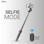 HIFFIN HTR-34 Selfie Stick Tripod, 29” Professional Tripod with Wireless Remote, Portable Travel Tripod Stand Compatible with Smartphones & Cameras for Vlogging/Video Recording/Live Streaming - Image 6