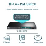 TP-Link TL-SG1218MPE 16 Port Gigabit Switch Easy Smart Managed 16 PoE+ @250W, 2 non-PoE ports, 2 combo SFP slots 3 Year Manufacturer Warranty QoS, Vlan, IGMP & LAG, Free Expert Help - Image 4
