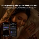 Smart Ring Health Tracker,Heart Rate&Sleep Tracking Wearable,Waterproof Fitness Ring for Women/Men,Free Subscription,Scratch-Resistant and Scratch-Free Smart Ring Fitness Tracker(Black, 11) - Image 6