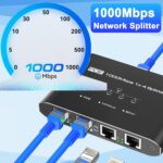 PoE Switch 1 in 4 Out, 4 Port Gigabit PoE Splitter, Ethernet Splitter, Non-PoE to PoE Adapter, Supplies POE(15.4W) or PoE+ (30W), Plug & Play, Distance Up to 328Ft. PoE+ Splitter for Cat5e/6/7/8 Cable - Image 7