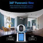 Camate Video Call 3MP (5/2.4 Ghz Dual Band WiFi) Full HD CCTV Camera, Two Way Audio & Video Talk, Motion Detection, Color Night Vision, Baby & Pet Monitor, Supports 256GB SD Card (WiFi Connection) - Image 3