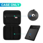 BOVKE Hard Carrying Case for Baseus 100W Blade USB C Portable Laptop Charger, Super Fast Charging Power Bank for Laptop Phone, Mesh Pocket for Cables, Black - Image 3