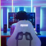 BAYBEE Drogo Ergo Plus Ergonomic Gaming Chair with Footrest,Breathable Fabric,Adjustable Seat&3D Armrest|Head&Massager Lumbar Support Pillow|Home&Office Chair with Full Recline Back(Blue) - Image 4