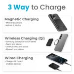 Nope Volt 100 5000mAh Power Bank | 22.5W Fast Charging | Pocket Size | Wireless Powerbank with 15W Wireless Charging | Type C Power Delivery (PD) Output |Matt Black - Image 5