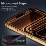 CZARTECH Auto-Align Tempered Glass for iPhone 17 Pro Max Edge to Edge Screen Protector with QuikFix Easy Applicator | Scratch/Dust Proof | Bubble Free | Military Grade Protection. - Image 4