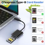 Verilux® 2-in-1 Card Reader, Type C/USB 3.2 (Gen 2) 10Gbps High-Speed Reader for CFexpress Type B Memory Cards, Compatible with Windows/Mac/Linux/iOS/Android for iPhone 17/16/15, Laptops - Image 3