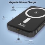 DR VAKU® 10000mAh Magnetic Wireless Power Bank for iPhone 17/16/15/14/13 Series iWatch & Airpods 15w Magsafe & 22.5w PD Type C Fast Charging (Input & Output) Lithium Polymer Battery- Grey - Image 4