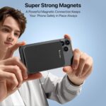 DR VAKU® 10000mAh Magnetic Wireless Power Bank for iPhone 17/16/15/14/13 Series iWatch & Airpods 15w Magsafe & 22.5w PD Type C Fast Charging (Input & Output) Lithium Polymer Battery- Grey - Image 5