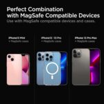 Spigen 5000mAh ArcHybrid Magfit Magnetic Wireless Fast Charging Power Bank 7.5W Magsafe Compatible with iPhone 17/16/15/14/13/12 Series (Type C Cable Included) - Black - Image 5