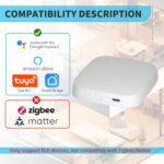 Tuya Smart Hub, WiFi Gateway for Smart Door Lock(Tuya BlE) with Remote Control, Bluetooth to WiFi Bridge, Bluetooth Mesh(SIG), Compatible with Alexa & Google Assistant, Supports 2.4GHz Bands - Image 3