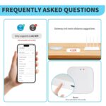 Tuya Smart Hub, WiFi Gateway for Smart Door Lock(Tuya BlE) with Remote Control, Bluetooth to WiFi Bridge, Bluetooth Mesh(SIG), Compatible with Alexa & Google Assistant, Supports 2.4GHz Bands - Image 5