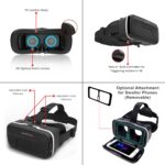 Irusu Monster VR Headset for Mobiles - Virtual Reality Glasses with 40 MM HD Lens,Built in Touch Button and Controller for Learning | Gaming | Watching Movies | Virtual Experiences - Image 3