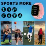 ZERIX Premium Smartwatch – 2.01” Full Touch Display, Custom Wallpapers, Advanced Fitness & Health Tracker, Heart Rate & Blood Pressure Monitor, Sleep & Step Tracking, Android & iOS, Pink - Image 4