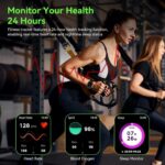 PremiumAV S9 Ultra Smart Watch Series 9, 1.99 Inch HD Display, Bluetooth Calling Smartwatch for Men & Women with Fitness Tracker, Heart Rate & Sleep Monitor, Sports Modes, Orange Strap - Image 3
