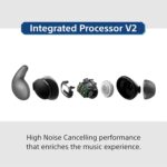 Sony New Linkbuds Fit WF-LS910N | Active Noise Cancelling Wireless Bluetooth in Earbuds | Comfortable Fit with New Supporters | High Call Quality with AI-Black - Image 4