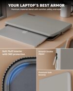 FEDUS MONARC Designer Premium Vegan Leather Laptop Sleeve Bag Case 15.6 Inch, Shockproof Office Laptop Cover Pouch Accessories Carrying Bag for MacBook, HP, Dell, Lenovo, Asus for Men & Women - Image 3
