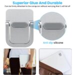 ZORBES® Mini Laptop Riser Stand 2pc Self-Adhesive Mini Laptop Stand Portable Invisible Lightweight Cooling Pad Keyboard Kickstand Compatible with MacBook Lenovo Dell All Laptops - Image 4
