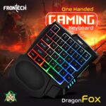 FRONTECH KB-0008P Dragon Fox Rainbow Backlit Gaming Keyboard | 35 Anti-Ghosting & Mechanical Keys | USB Wired Compact Keyboard for PC & Laptop | Windows Compatible | Plug & Play - Image 3