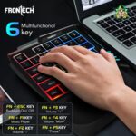 FRONTECH KB-0008P Dragon Fox Rainbow Backlit Gaming Keyboard | 35 Anti-Ghosting & Mechanical Keys | USB Wired Compact Keyboard for PC & Laptop | Windows Compatible | Plug & Play - Image 5