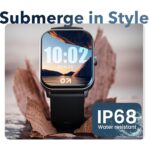 GOBOULT Drift+ Smart Watch 1.85''HD Screen, Bluetooth Calling, IP68, 500 Nits Brightness,150+ Watchfaces, AI Voice Assistant, SpO2 Monitoring, 100+ Sports Mode Smartwatch (Jet Black) - Image 4