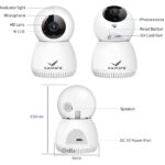 CAMATE RoboCam 3MP (5/2.4 Ghz Dual Band) Indoor WiFi CCTV Security Camera | Motion Detection & Tracking, Night Vision, 2-Way Audio, Support 256GB SD Card (3MP - 5GHz) - Image 5