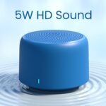 Portronics 5W Pico Mini HD Sound Portable Bluetooth Speaker with in-Built Mic, Strong Lanyard, Upto 4 Hours Playtime, Bluetooth 5.3V, Type C Fast Charging, Light Weight (Blue) - Image 4